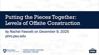 Putting the Pieces Together: Levels of Offsite Construction