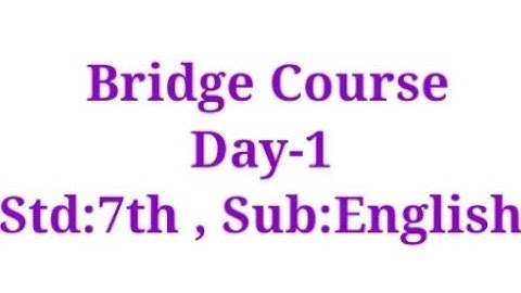 7th english bridge course 2022 day 1 activity 1 l setu abhyas 7th english.2022