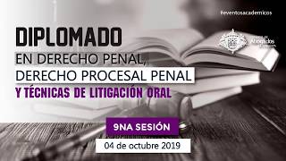 9va Sesión - Diplomado Derecho penal, procesal penal y técnicas de litigación oral