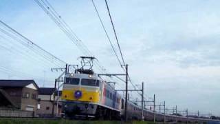EF81-79+E26系「カシオペア」 撮影地2010年5月18日 栗橋～古河にて