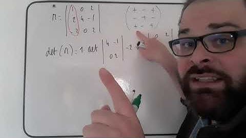 Apprendre à calculer des déterminants de matrice 3x3 - Mineurs et cofacteurs.