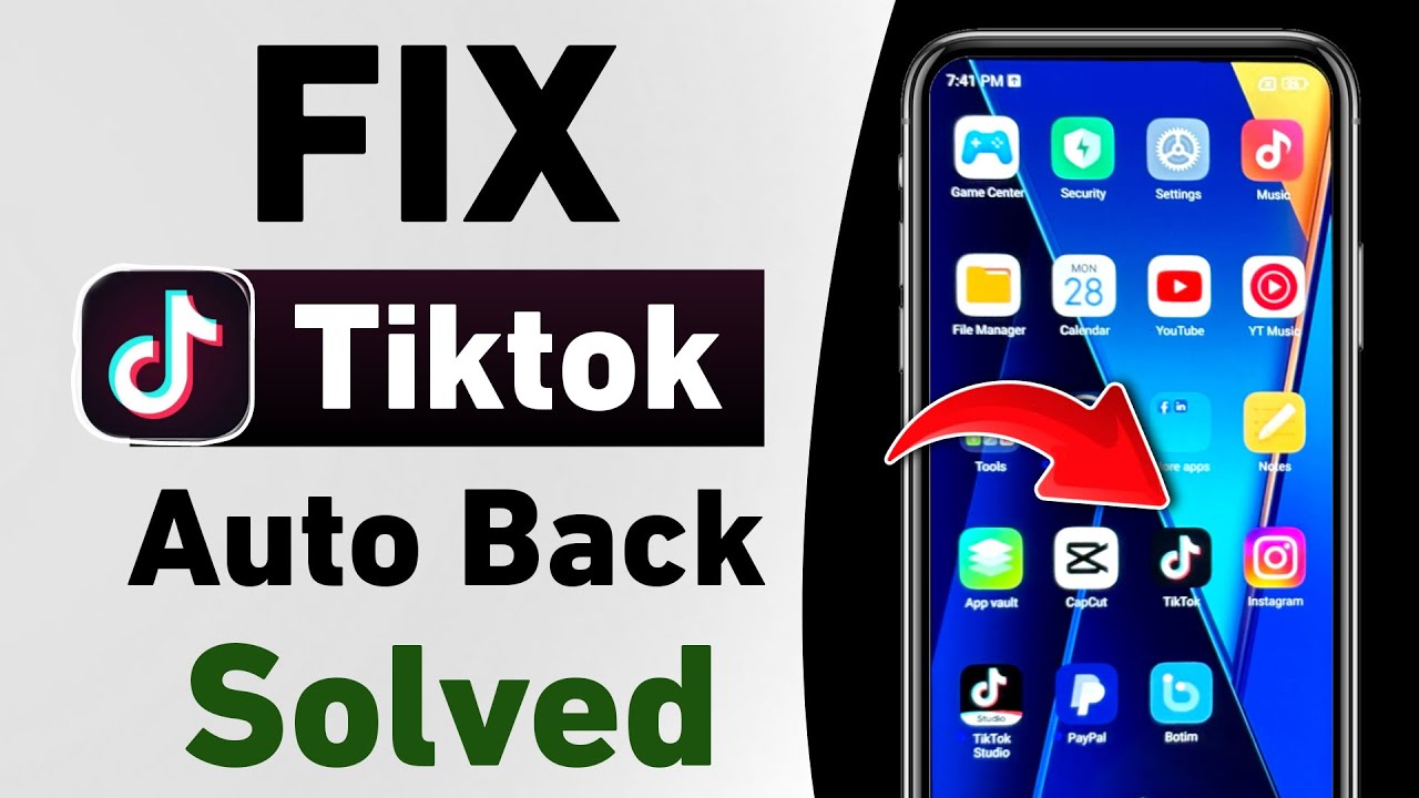How To Fix Tiktok Closing Automatically | Tiktok Auto Back Problem ...