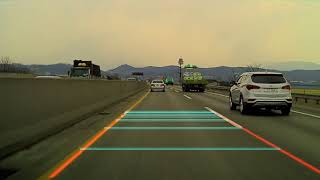 Lane Detection Algorithm - Highway straight lane case