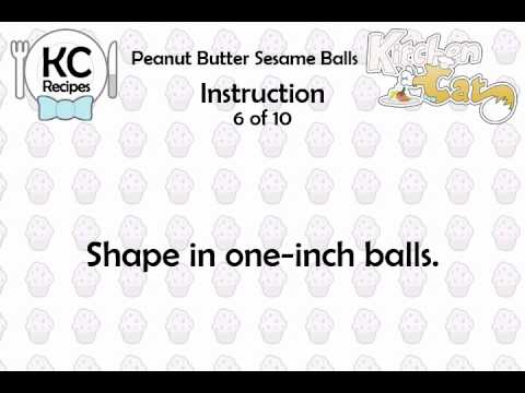 KC Peanut Butter Sesame Balls