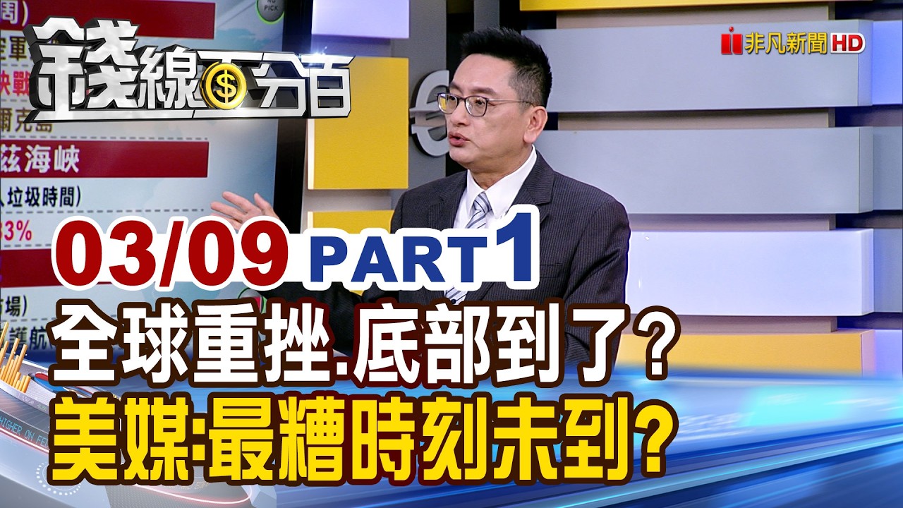 《全球重挫.底部到了？美媒:最糟時刻恐未到?》【錢線百分百】20260309-1│非凡財經新聞│
