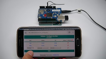 Arduino - Set Schedule via Web