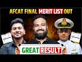 Good News🔥 AFCAT Final Merit List Out- CONGRATULATIONS🎊 Selected Candidates List Released- LWS