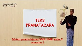 MATERI TEKS PRANATACARA/PAMBIWARA || Materi pembelajaran kelas X smt 2 SMA/SMK MATERI TEKS PRANATACARA/PAMBIWARA || Materi pembelajaran kelas X smt 2 SMA/SMK
