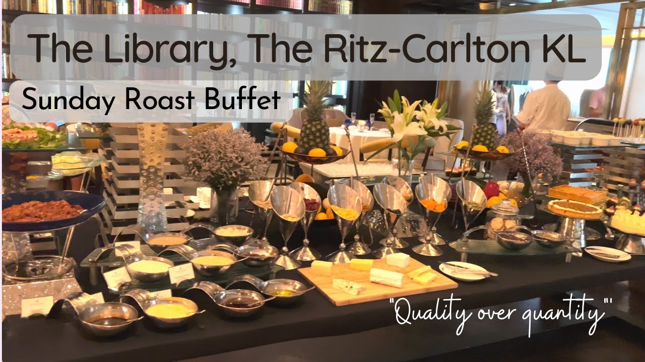 THE LIBRARY @ THE RITZ-CARLTON KL | Sunday Roast Review 2022 - YouTube