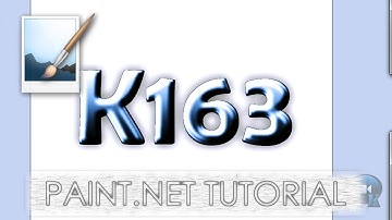 Paint.NET tutorial number 117 - Simple metallic text