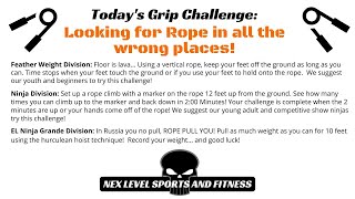 Looking For Rope In All The Wrong Places -Ninja Grande Grip Challenge