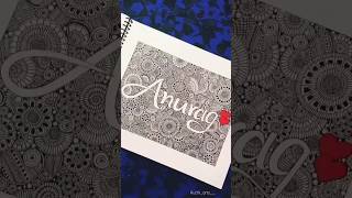 easy doodle art || zentangle art || doodle art tutorial || name art doodle #shorts #viral #doodle