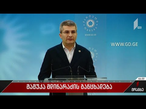 მამუკა მდინარაძის განცხადება