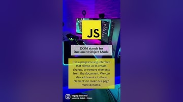 What is DOM in JavaScript?