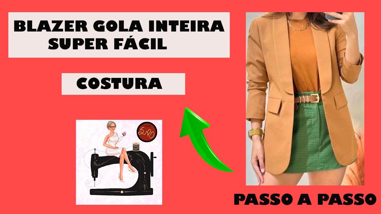 BLAZER GOLA INTEIRA OU SMOKING (COSTURA)