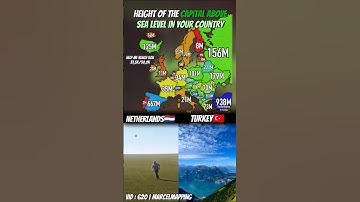 Height Of The Capital Above Sea Level🌊 #mapping #map #shorts #popular #fyp