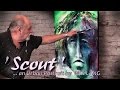 Painting 'Scout' Washes,Under painting, Layers, Technique, How to DEMO