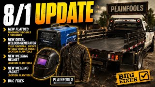 8/1 UPDATE REVIEW. New Flatbed, Functional Welder, Welding Gear, Bug Fixes. Full Showcase.