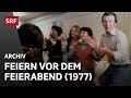 Betriebsfeier (1977) | Feiern vor dem Feierabend | Alltag in der Schweiz | SRF Archiv