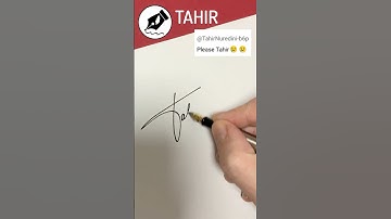Signature Sign TAHIR #lettersign #handwriting  #namedesign #calligraphy#signwriting