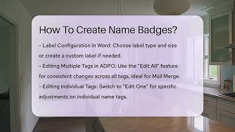 How To Create Name Badges? - LearnToDIY360.com
