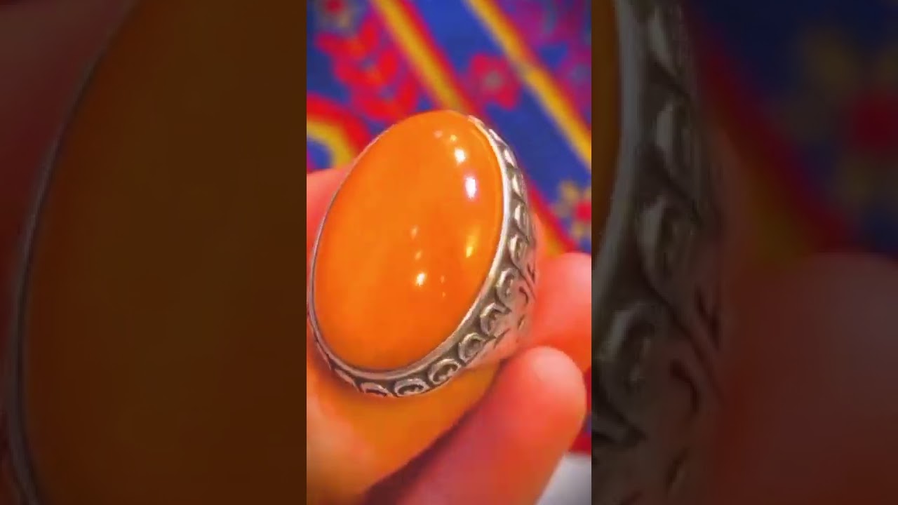 a beutifull natural marjan ring short vedio & 