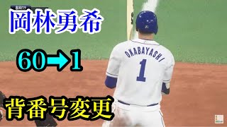 中日・岡林勇希が背番号変更へ【プロスピ2020】 - YouTube