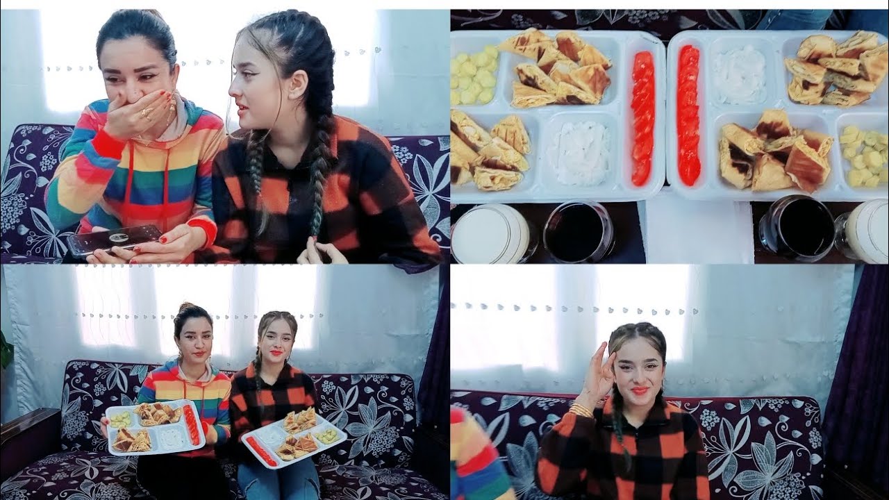 اليوم سوينا تحدي بيني وبين فاطمه وجبه شاورما 🌯🌯🍷🍷 على طلب متابعين🥰👍 شوف العقوبه كثير صعبه 😥
