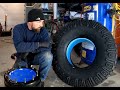 Humvee Tire replacement with Trail Worth Fabrication double beadlock