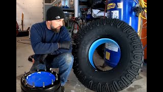 Humvee Tire replacement with Trail Worthy Fabrication double beadlock