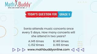 Math Practice Problem Grade 5 Question 261