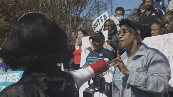 Cynthia Winters, ATL6 Worker, Speaking at Press Co...