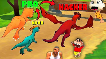 Max Level Dinosaur Shape Shifting | Noob Vs Pro Vs Hacker - Part 1