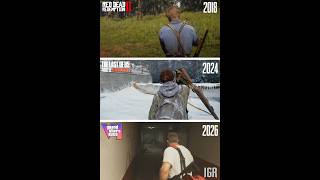 GTA 6 VS TLOU 2 VS RDR 2 - Gun Strap Comparison