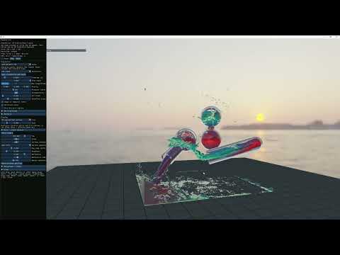Relaxing Fluid Simulation: Colors Swirling in Water💧Interactive in realtime! New vulkan game project