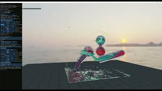 Relaxing Fluid Simulation: Colors Swirling in Water💧Interactive in realtime! New vulkan game project