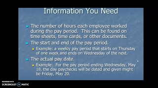 Payroll Basics pt 1