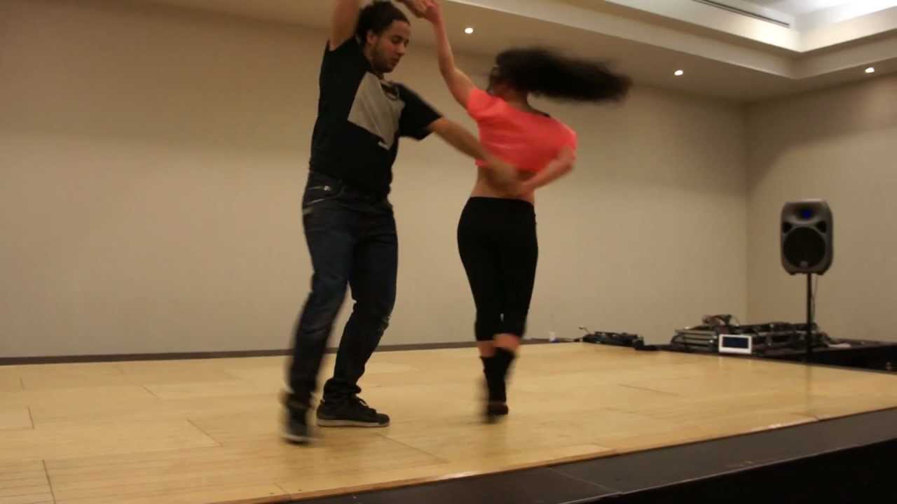 Xandy Liberato & Evelyn Magyari improvising without music at the London Zouk Fest 2013-03-02 [HD]