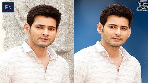 Photo background change in photoshop cs6 in telugu||How to change background in photoshop cs6 2019||