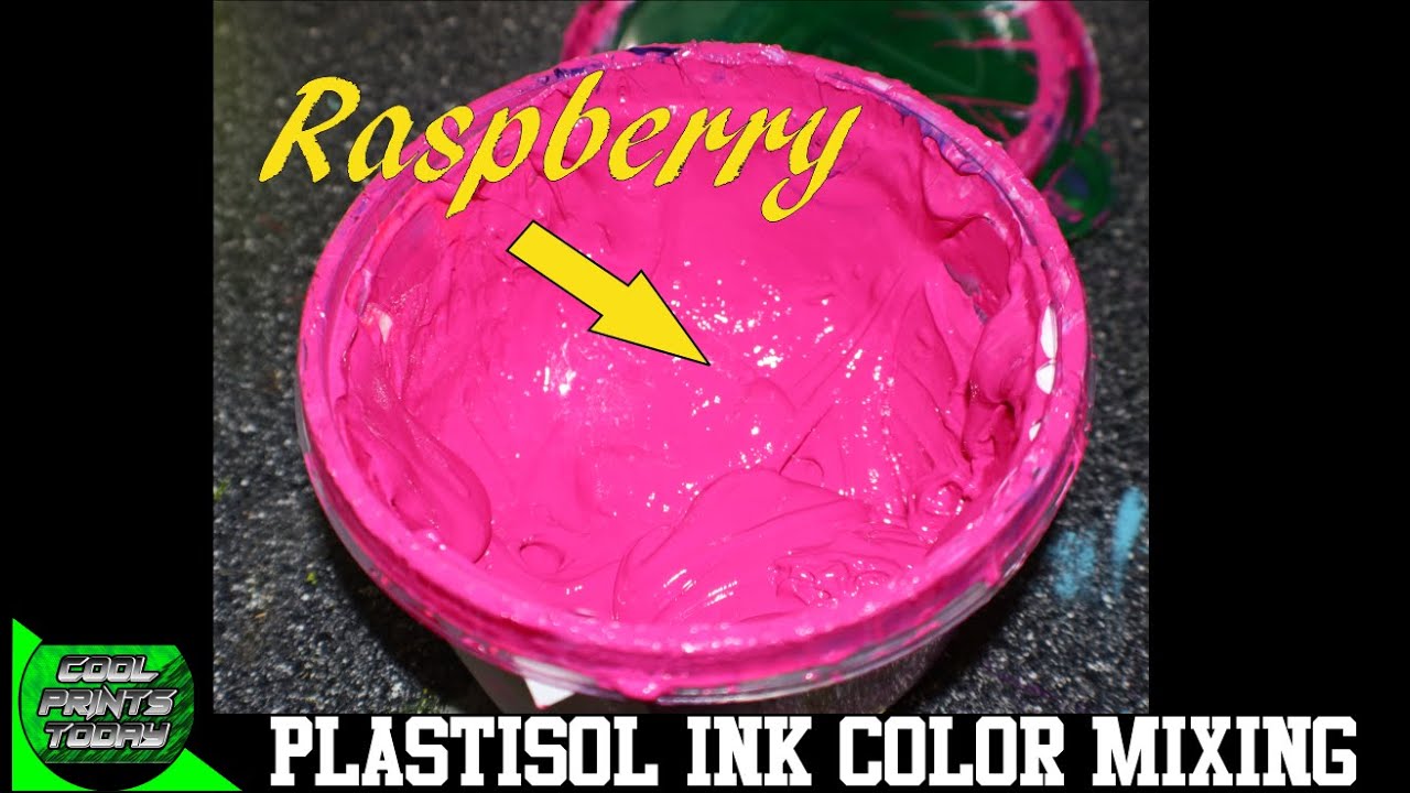 Custom Pantone Mixing Of A Raspberry Color Plastisol Ink