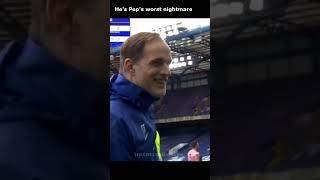 Pep realizing he's got to face Tuchel again...#tuchel #pepguardiola #football #championsleague