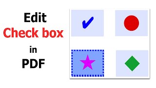 How to edit a check box in PDF using Foxit PhantomPDF