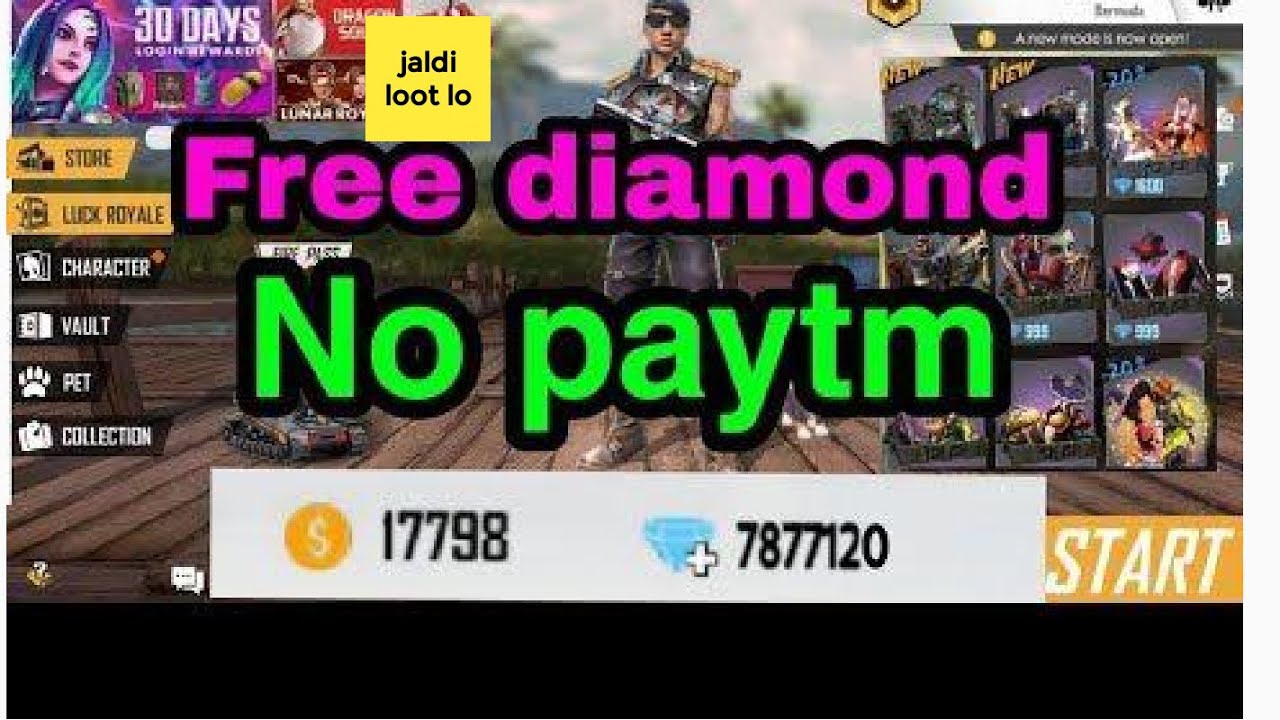 How to get free diamonds without Paytm no human verification no hack no