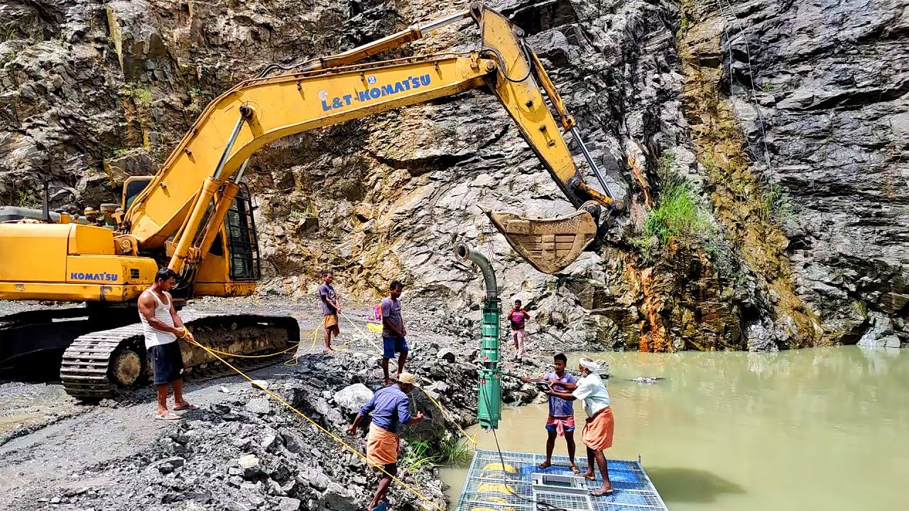 50HP മോട്ടർ ഇൻസ്റ്റാൾ ചെയുന്നത് കണ്ടിട്ടുണ്ടോ ?! EKKI-DECCAN 50HP Vertical Submersible Installation