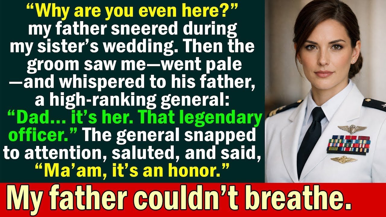 My Dad Humiliated Me at My Sister’s Wedding — Until a Four-Star General Saluted Me