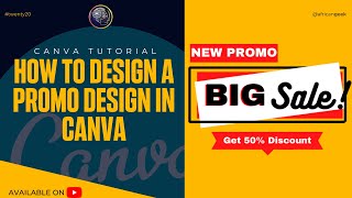 Canva tutorial for beginners - How to Design a Promo Design in Canva screenshot 2