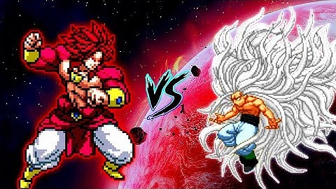 Limit Break Broly SSJ4 V6 OP VS Goku SSJ Infinity Ultra Instinct OP in Jump Force Mugen