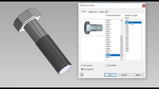 Autodesk Inventor - add new fastener length to Content Center Library