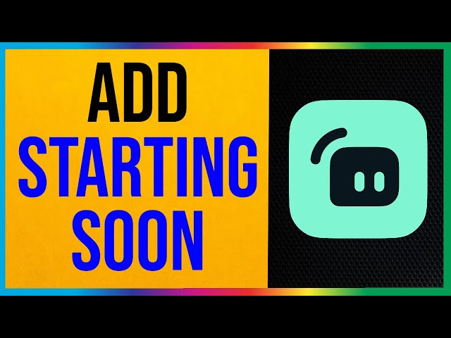 How to Add Starting Soon on Streamlabs OBS (2024) class=