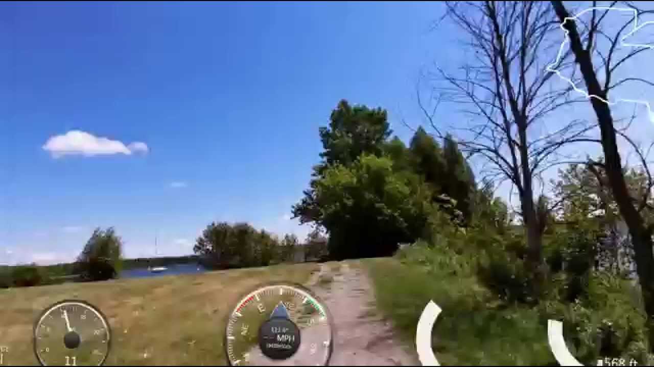 Hub trail  Time Lapse. Half Frame Per Second July 31, 2015